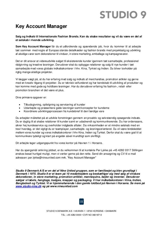 key account manager definition dansk key account manager definition dansk